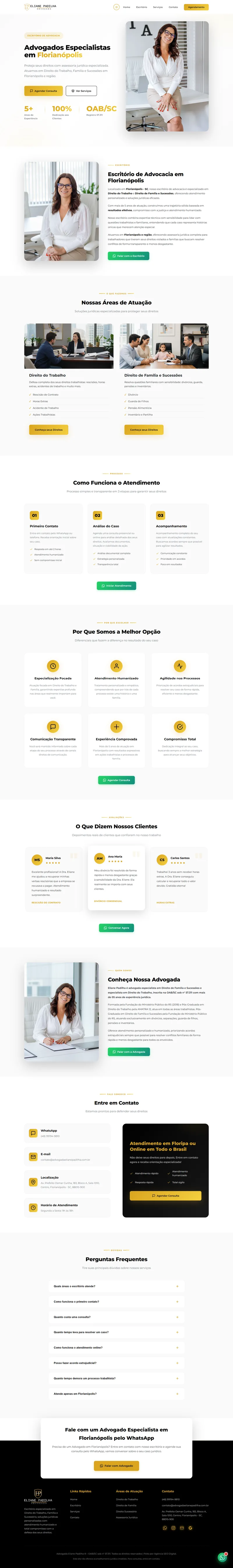 Site profissional Advocacia Patrimonial — Dra. Eliane Padilha | Agência SEO Digital