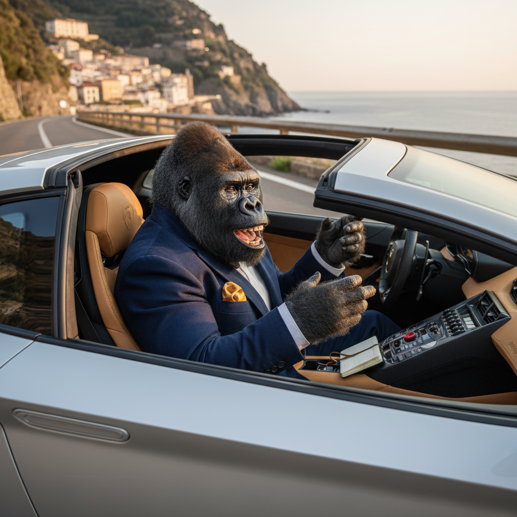 Leia mais sobre o artigo Como escolher um carro de luxo: Dicas de um gorila que adora velocidade e sofisticação