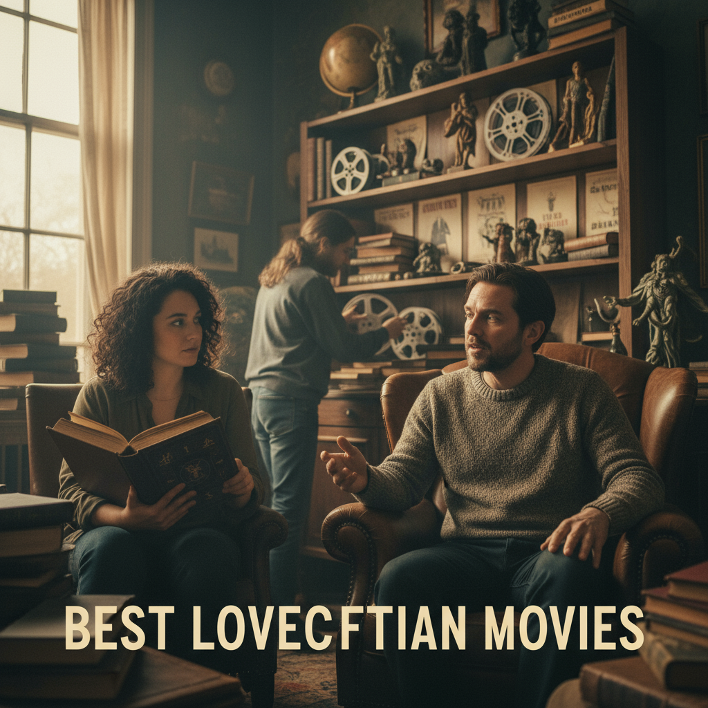 Filmes lovecraftianos exploram horrores cósmicos e entidades ancestrais, mergulhando na loucura e no desconhecido. Criaturas indescritíveis e atmosferas de pavor dominam narrativas que desafiam a compreensão humana.